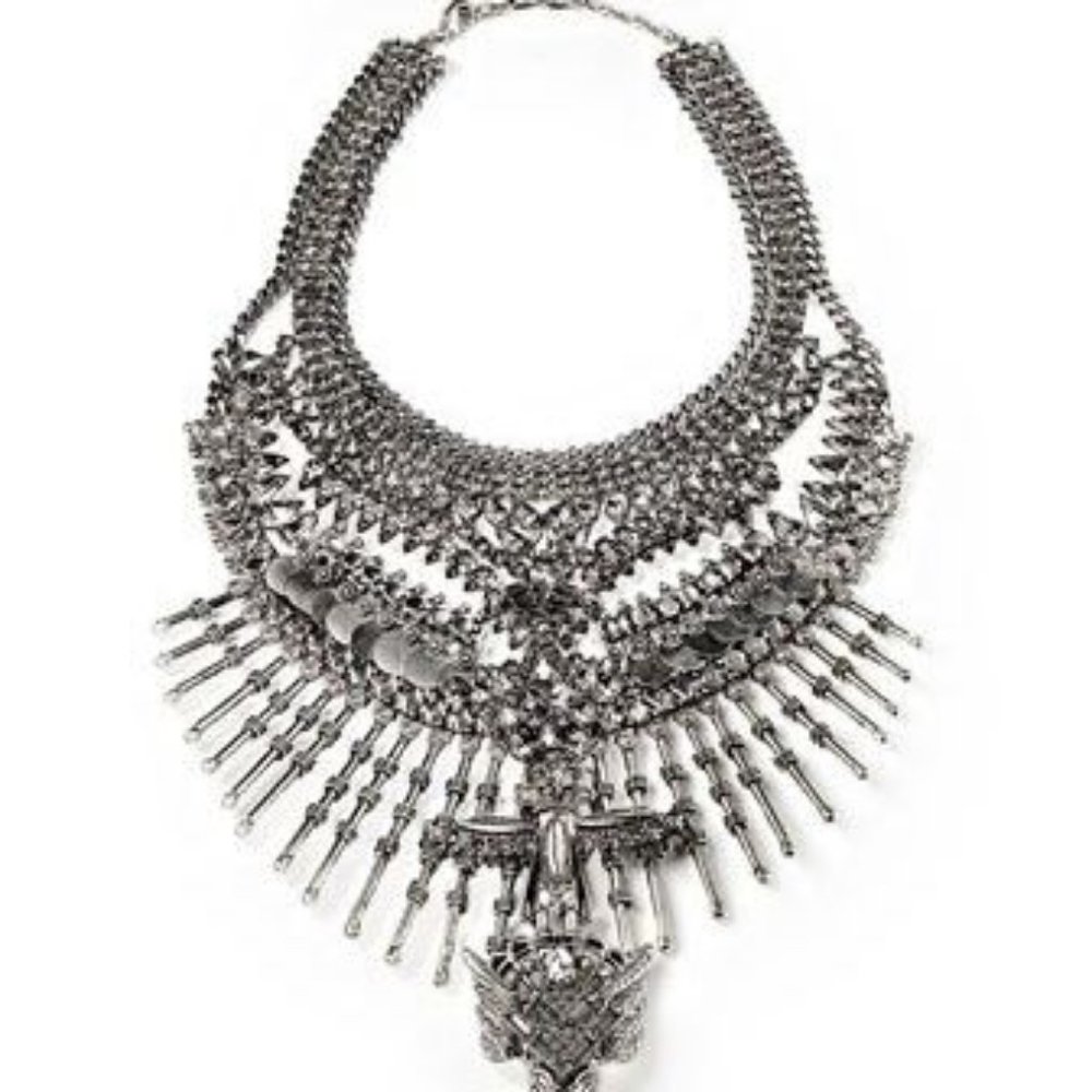 Falkor II Totem Crystal Statement Necklace